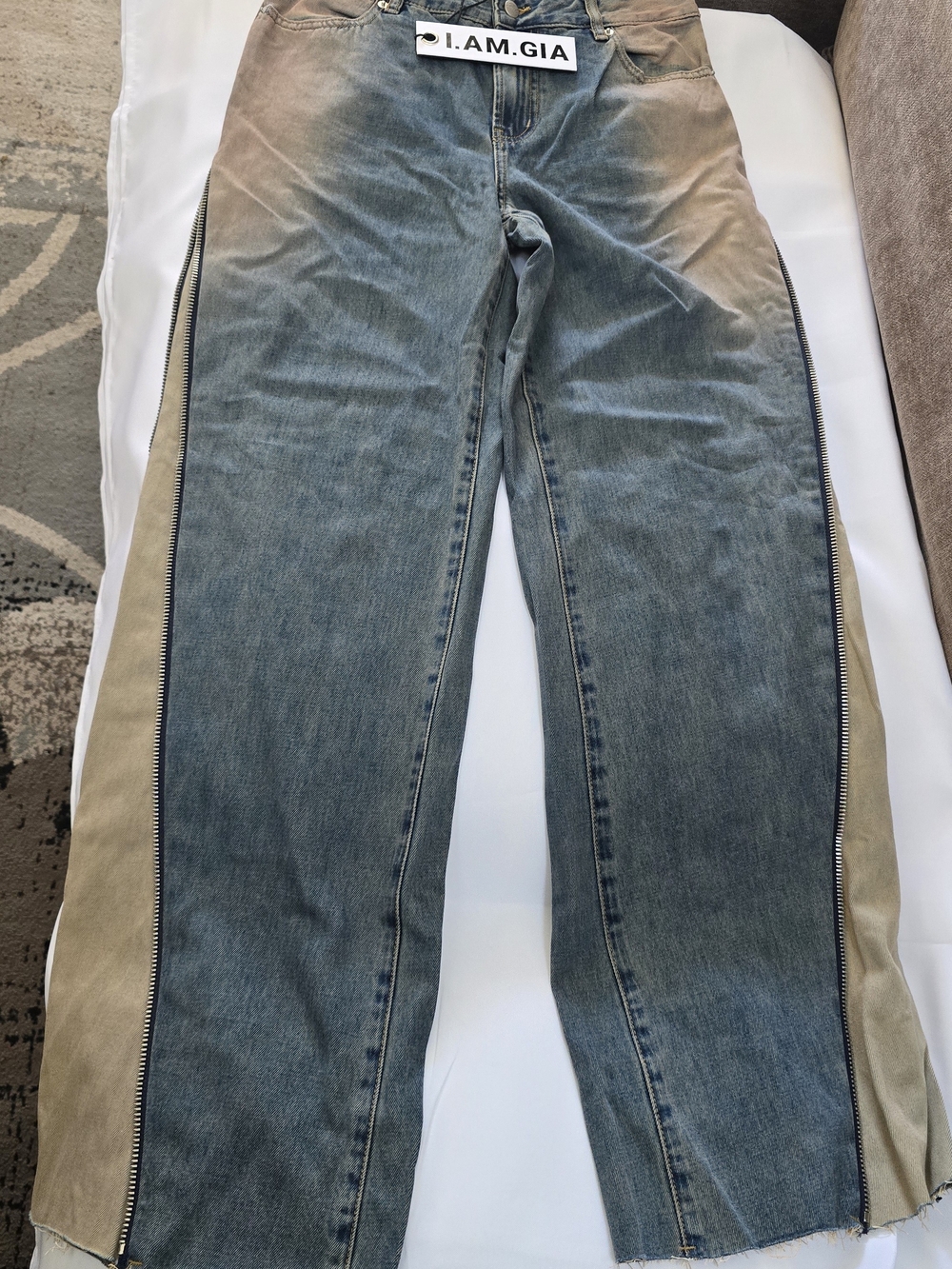 I.AM.GIA Two-Tone Blue and Tan Men's Jeans